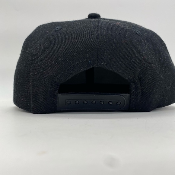 Black Studded SnapBack Hat - Picture 4 of 4